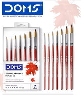 DOMS, Studio Brushes - Model 66 | ROUND | Set of 7.