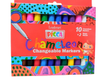 LEADERART, Chameleon Changeable Markers - PICCA | Jumbo Tip | Set of 12.