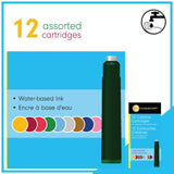 MANUSCRIPT, Ink Cartridge - Creative | 9 Assorted Colours | Pack of 12.