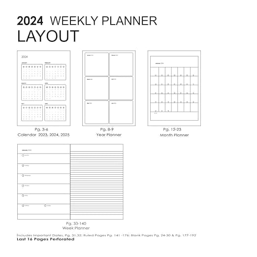 myPAPERCLIP, Weekly Planner - D1 | MEDIUM | 192 Pages | 80 gsm.