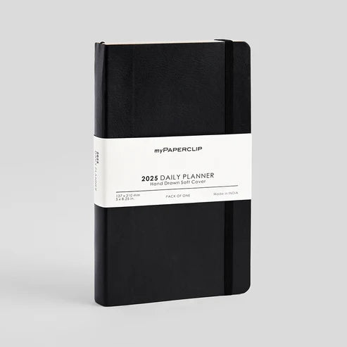 myPAPERCLIP, Daily Planner - M2 | MEDIUM | 384 Pages | 80 GSM | Year 2025.