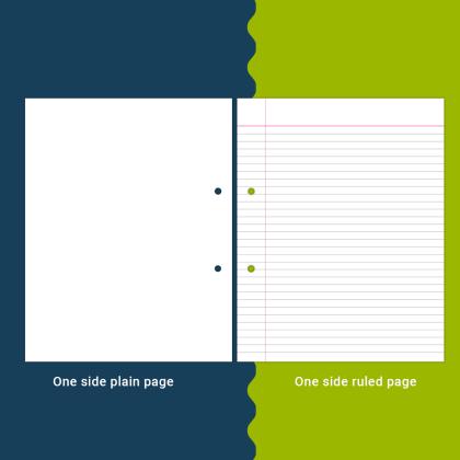 YOUVA, Journal Papers - One Side Ruled | 100 Sheets.