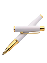 PARKER, Rollerball Pen - ODYSSEY | WHITE | Gold Trim.