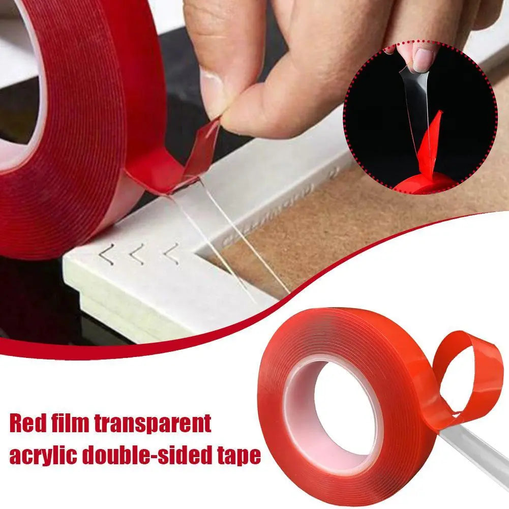 KANSUEE, Red Polyester Tape - Double Sided.