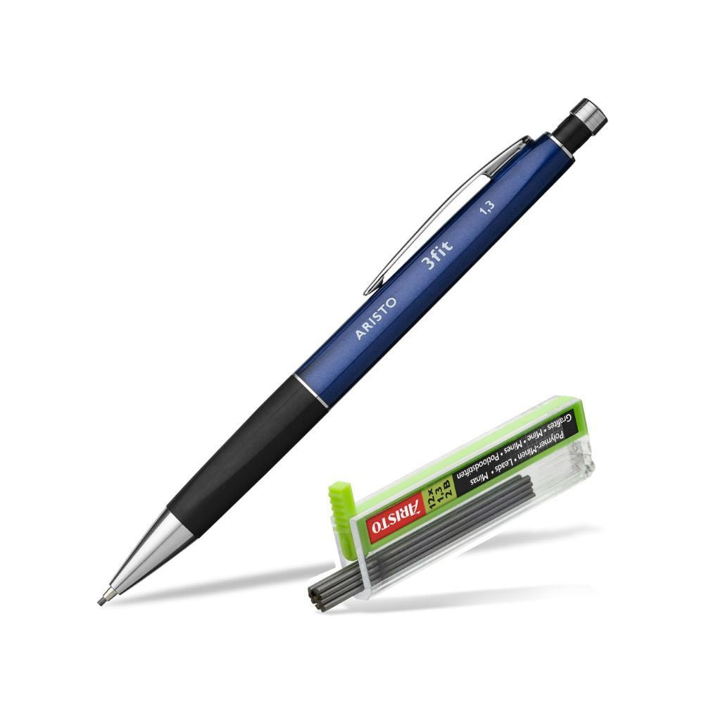 ARISTO, Mechanical Pencil - 3 FIT | With Lead | METALLIC BLUE.