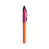 UNIBALL, Rollerball Pen - AIR | MICRO | Cap + Barrel | BLACK Ink | 0.5 mm.