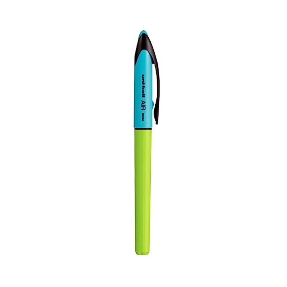 UNIBALL, Rollerball Pen - AIR | MICRO | Cap + Barrel | BLACK Ink | 0.5 mm.