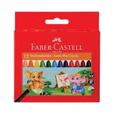 FABER CASTELL, Jumbo Wax Crayons - CASTELL | Set of 12.