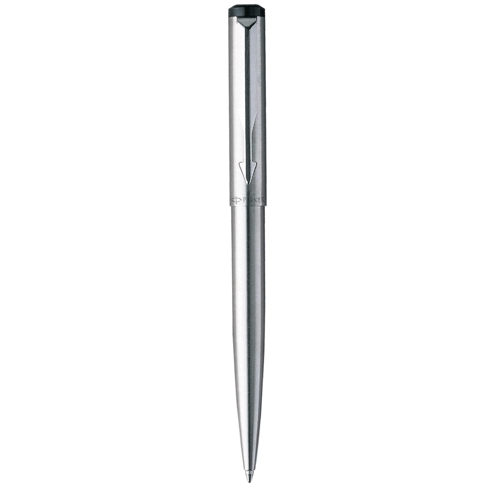 PARKER, Ballpoint Pen - VECTOR Stainless Steel Chrome Trim | Fine.