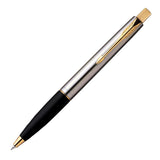 PARKER, Ballpoint Pen - FRONTIER Stainless Steel | Gold Trim.