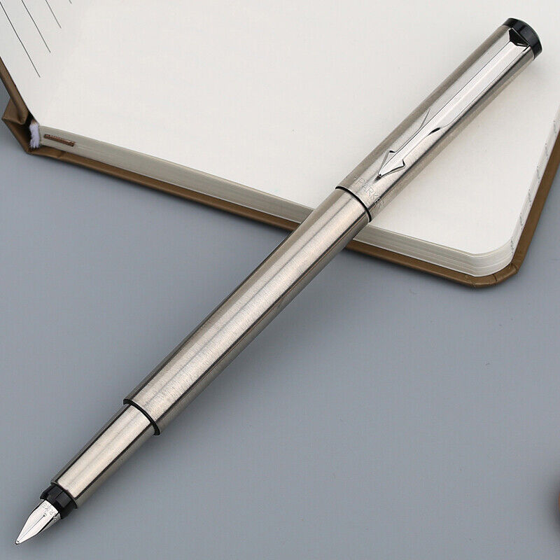 PARKER, Fountain Pen - VECTOR Stainless Steel Chrome Trim | Fine.
